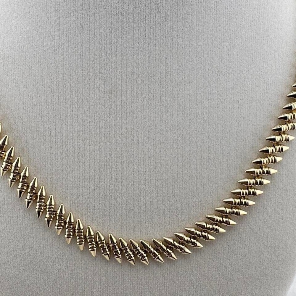 XP  Gold Plated  Necklace and Bracelet Set with Lobster Closure Rock style - Picture 5 of 6